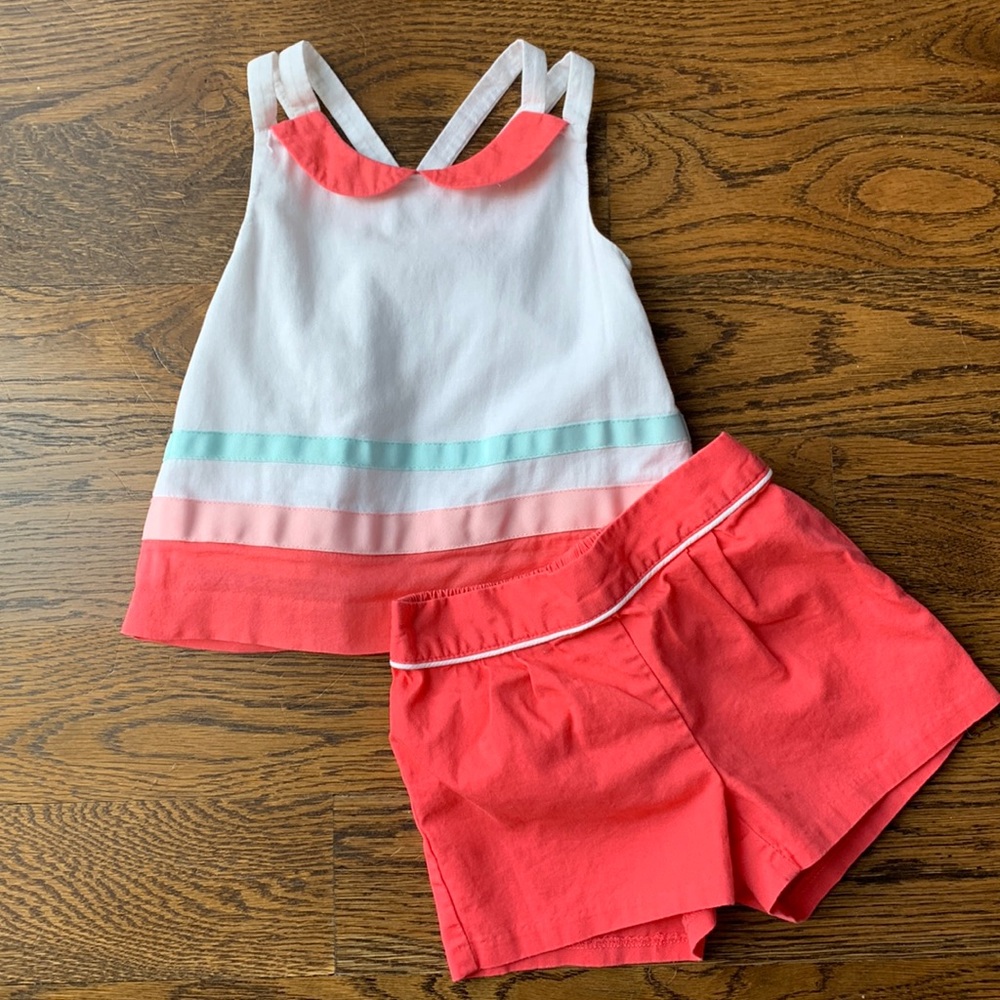 Janie & Jack Matching Set (Tank & Shorts), 6-12m